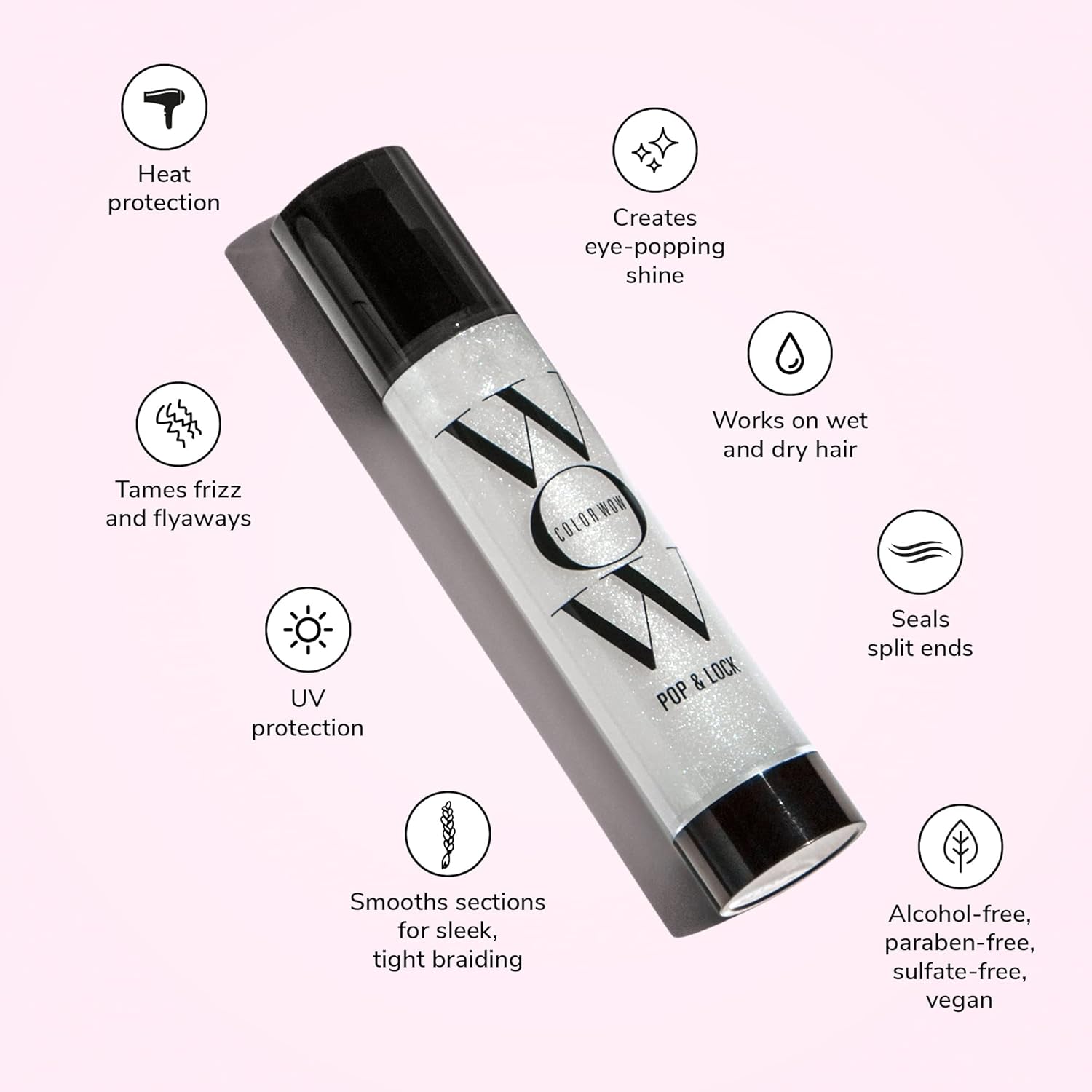COLOR WOW Pop + Lock High Gloss Finish – Frizz Control Serum 55 ML
