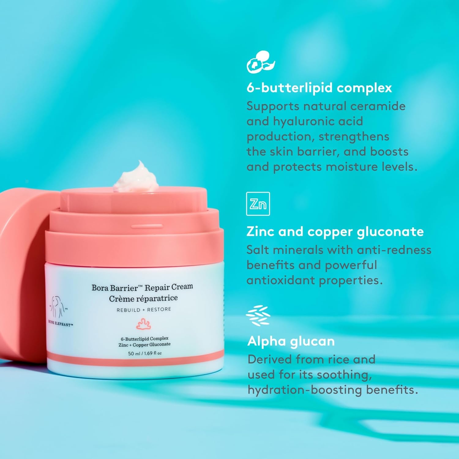 Drunk Elephant Bora Barrier Repair Cream 50 ml