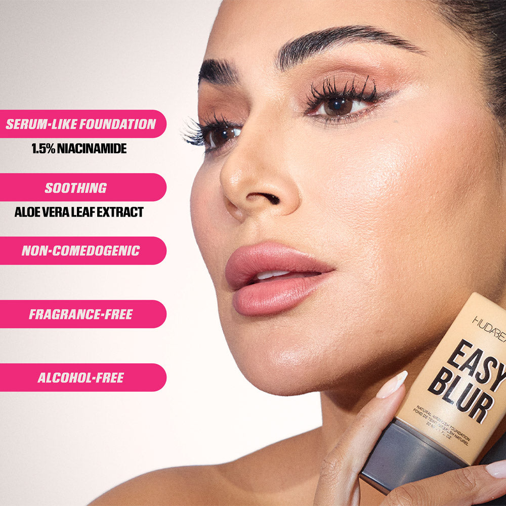 Huda Beauty Easy Blur Natural Airbrush Foundation with Niacinamide-30 ML