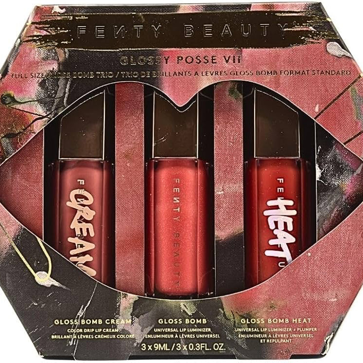 Fenty Beauty/Glossy Posse VII Full-Size Gloss Bomb Trio