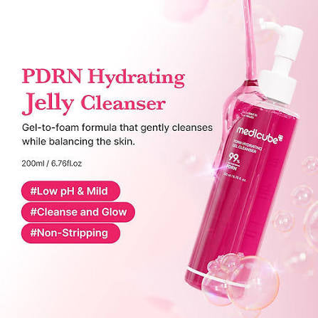 Medicube - PDRN Hydrating  Gel Cleanser (jelly to foam cleanser)
