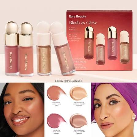 Rare Beauty Mini Blush & Glow 4-Piece Set