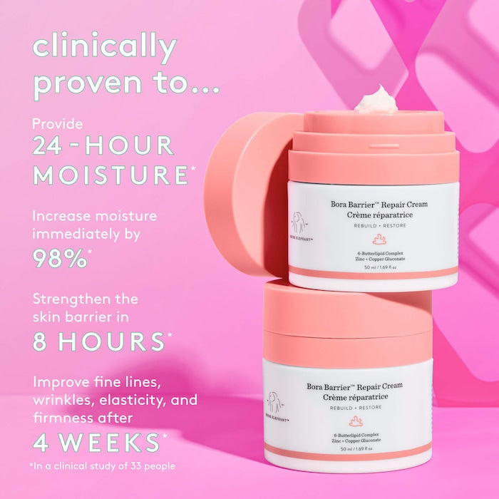 Drunk Elephant  Bora Barrier Rich Repair Refillable Cream with 6-Butterlipid Complex