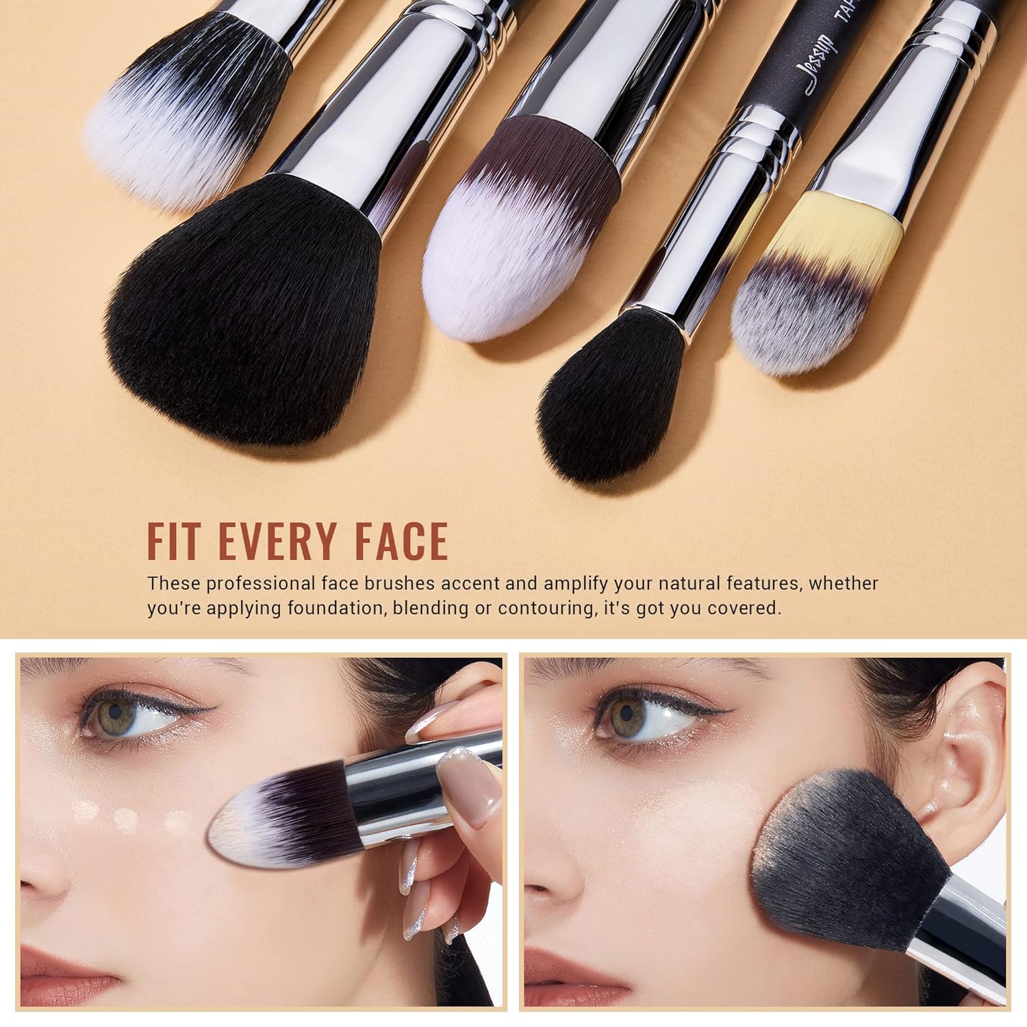 Jessup Makeup Brushes T-133 Set Professional 27 pcs