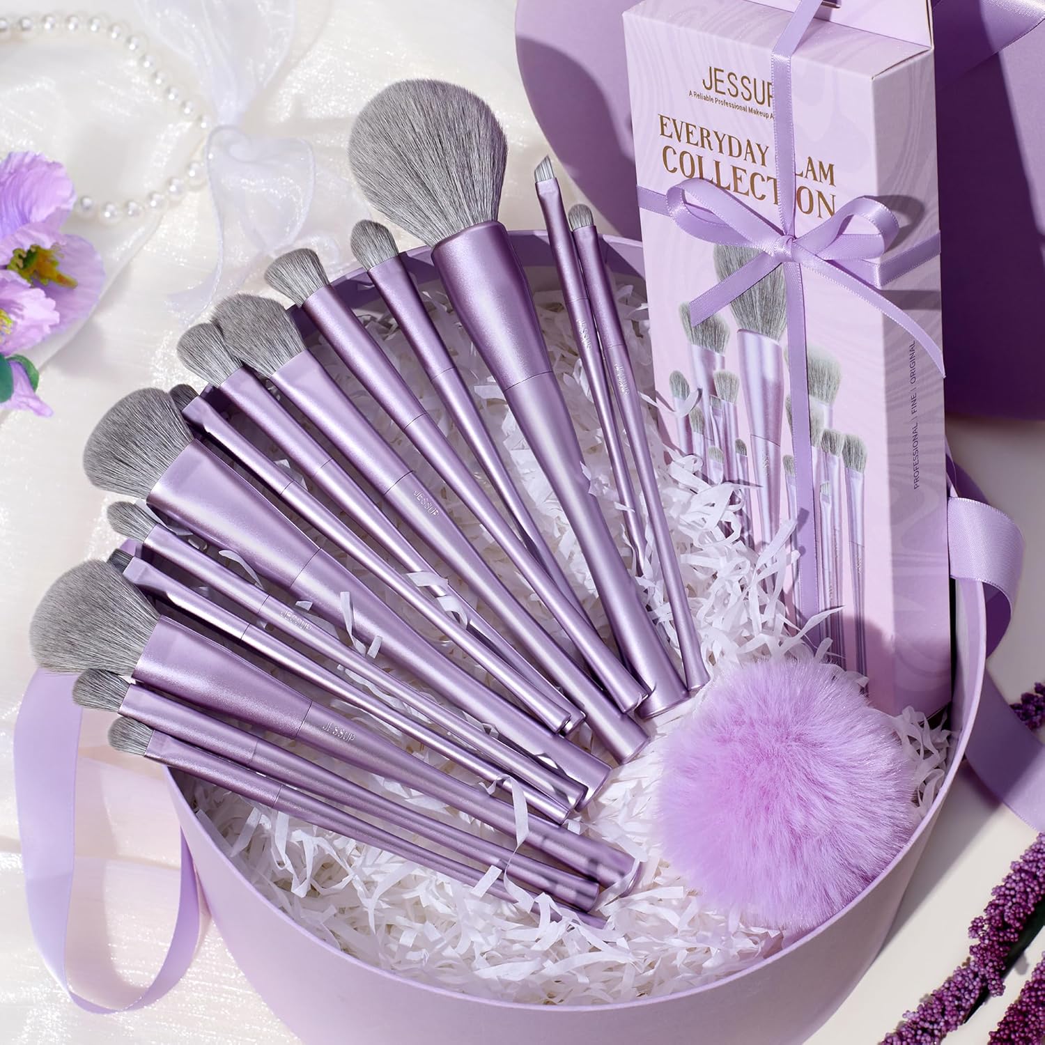 Jessup Makeup Brushes T-157 Set Professional 15 pcs