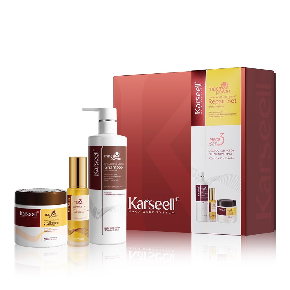 Karseell Collagen Hair Mask + Argan Oil Shampoo and Conditioner