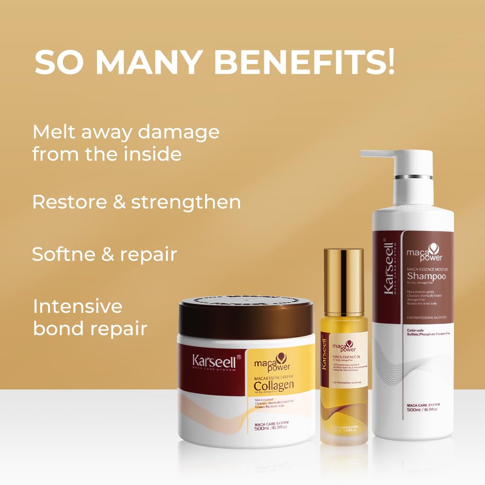 Karseell Collagen Hair Mask + Argan Oil Shampoo and Conditioner
