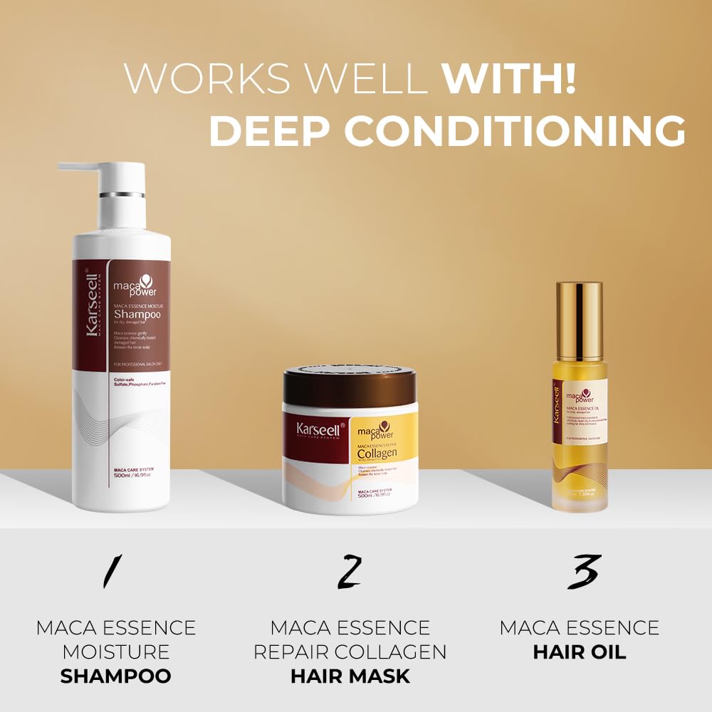 Karseell Collagen Hair Mask + Argan Oil Shampoo and Conditioner