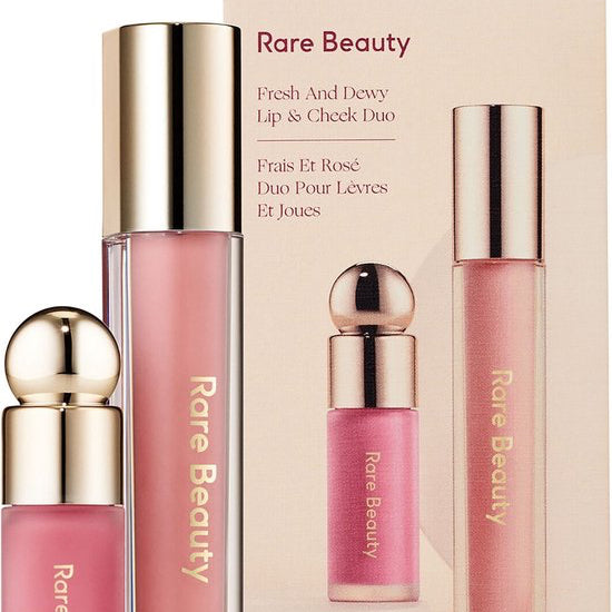 Rare Beauty Fresh And Dewy Lip & Cheek Duo-Nearly Petal Happy