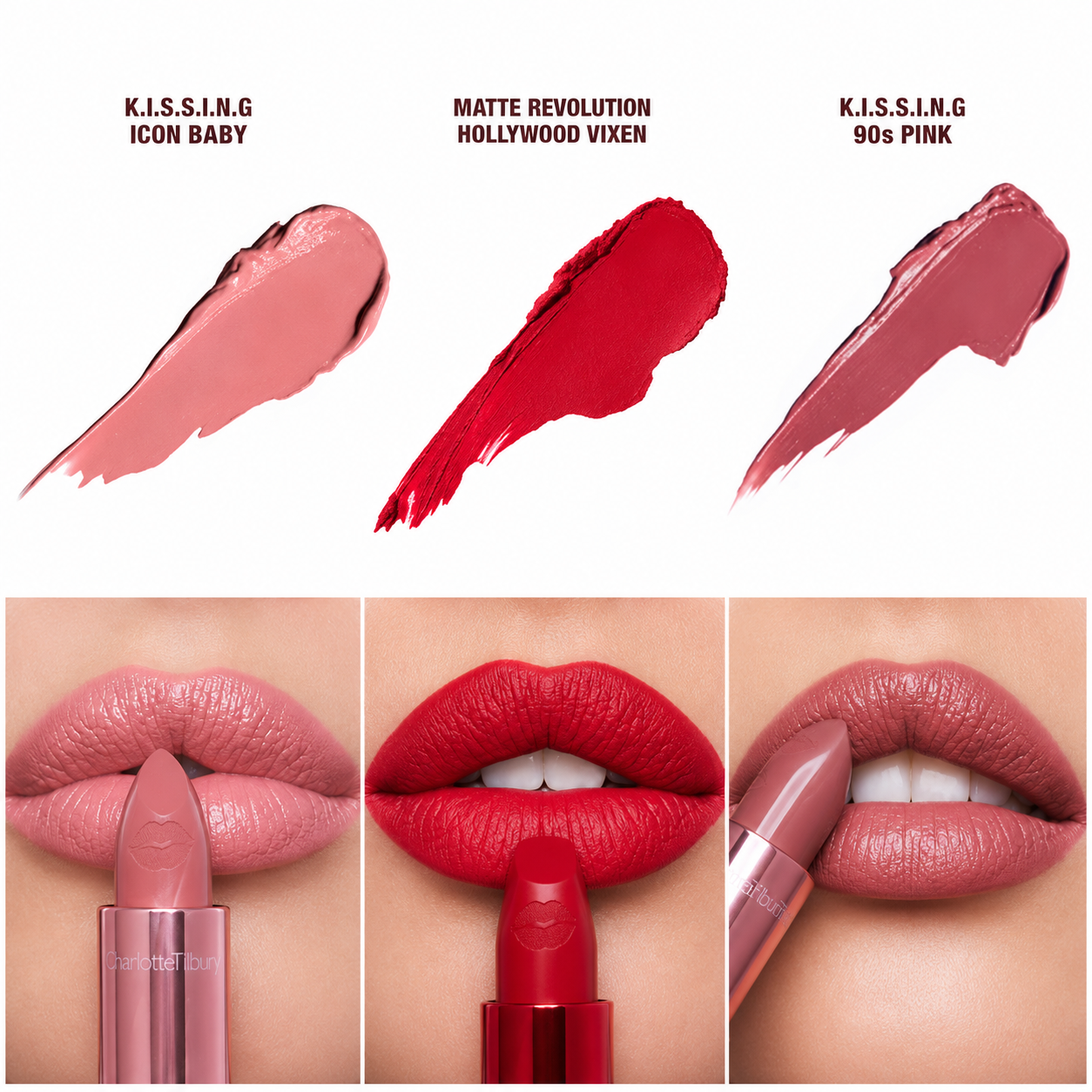 Charlotte Hollywood Mini Lip Trio
