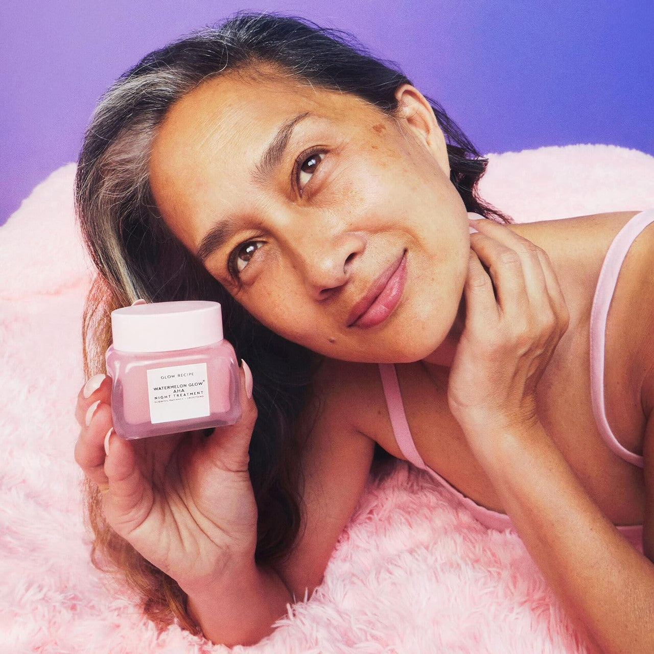 GLOW RECIPE WATERMELON GLOW AHA NIGHT TREAT MENT SLEEPING MASK
