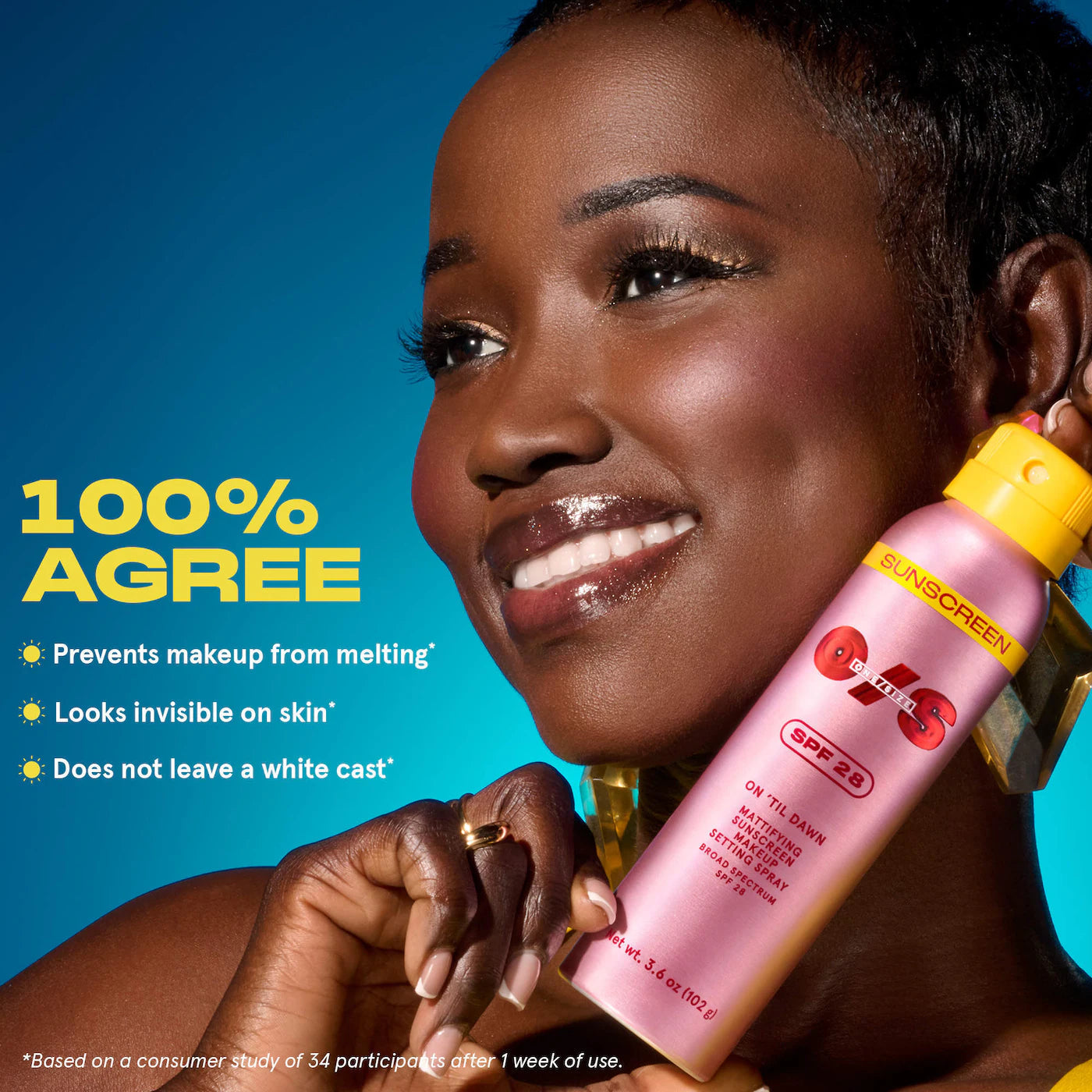 O/S by P-Starr - On 'Til Dawn Mattifying Sunscreen Makeup Setting Spray SPF 28
